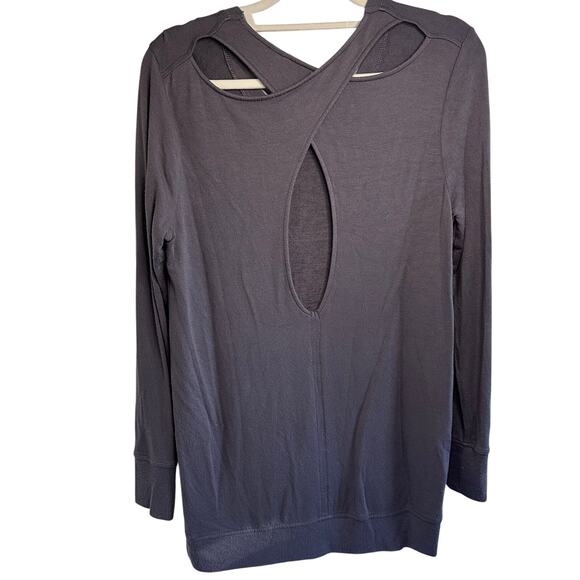 Athleta purple/grey racerback long sleeve top size small - Picture 2 of 6